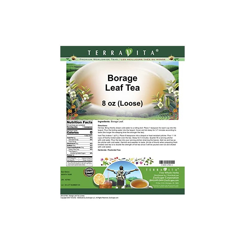Borage Leaf Tea (Loose) (8 oz, ZIN: 427563) - 2