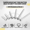 Hilitchi 210 Pcs #8 Stainless Steel Button Head Torx Sheet