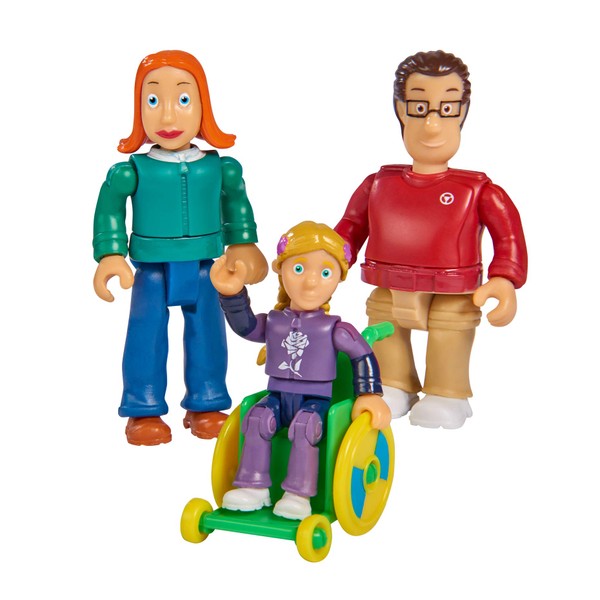 Simba 109251080 Fireman Sam Family Sparks Figure Set, Lizzie, Joe