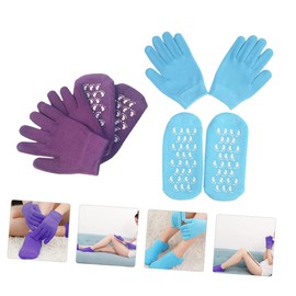 BIUDECO Moisturizing Therapy Gloves Gel Gloves for Soften Rough Skin Hand and Foot Care Kit