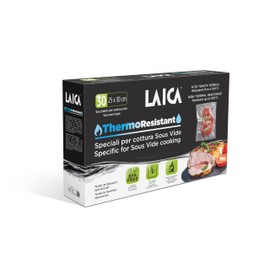 Laica TR1000 Sacchetti Sottovuoto per Cottura Sous Vide e Conservazione Alimenti, Plastica