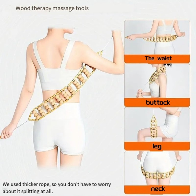 Rope Back Massager - 47.2 Inches Massager Tool for Back,