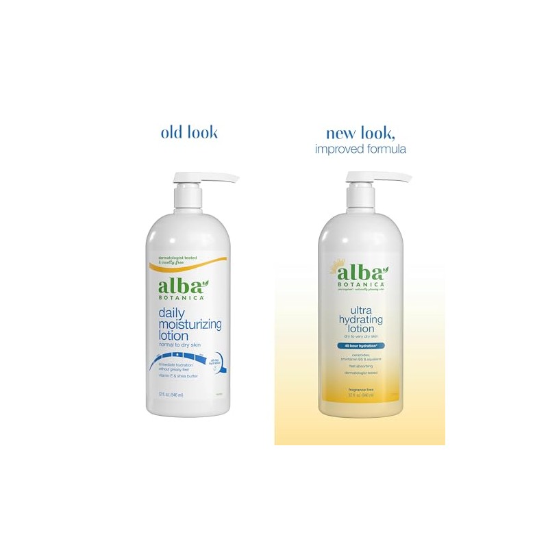 Alba Botanica Very Emollient Original Body Lotion, 32 Oz.
