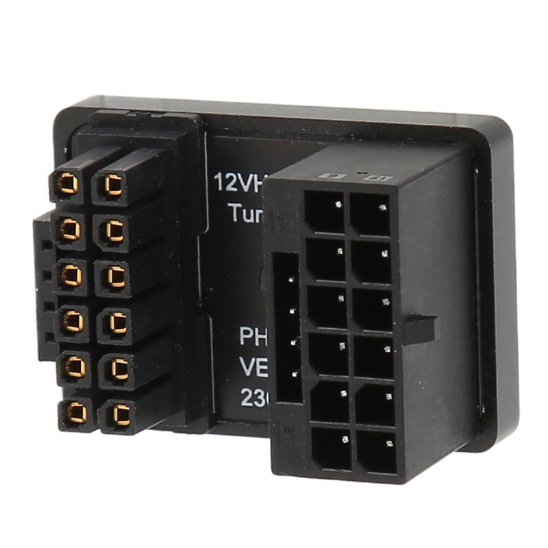 ATX 16Pin Male to 16pin Female 180 Degree Angled Adapter