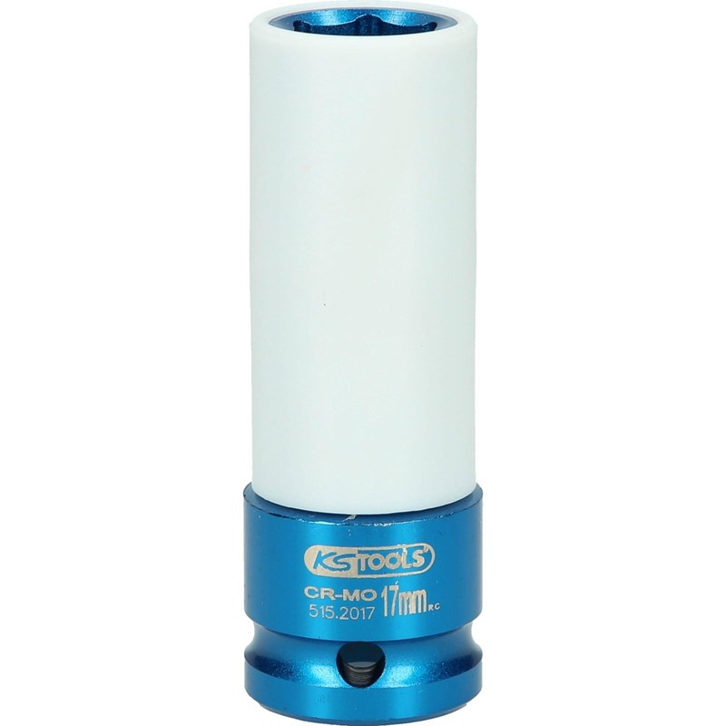 KS Tools 515.2017 1/2" Aluminium wheel impact socket, deep, 17mm