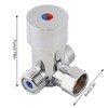 G1/2 Hot Cold Water Mixing Valve, 3 Ways Brass Thermostatic