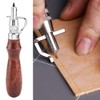 Andraw Leather Groover, Durable Leather Craft Tool, Belt for Leather