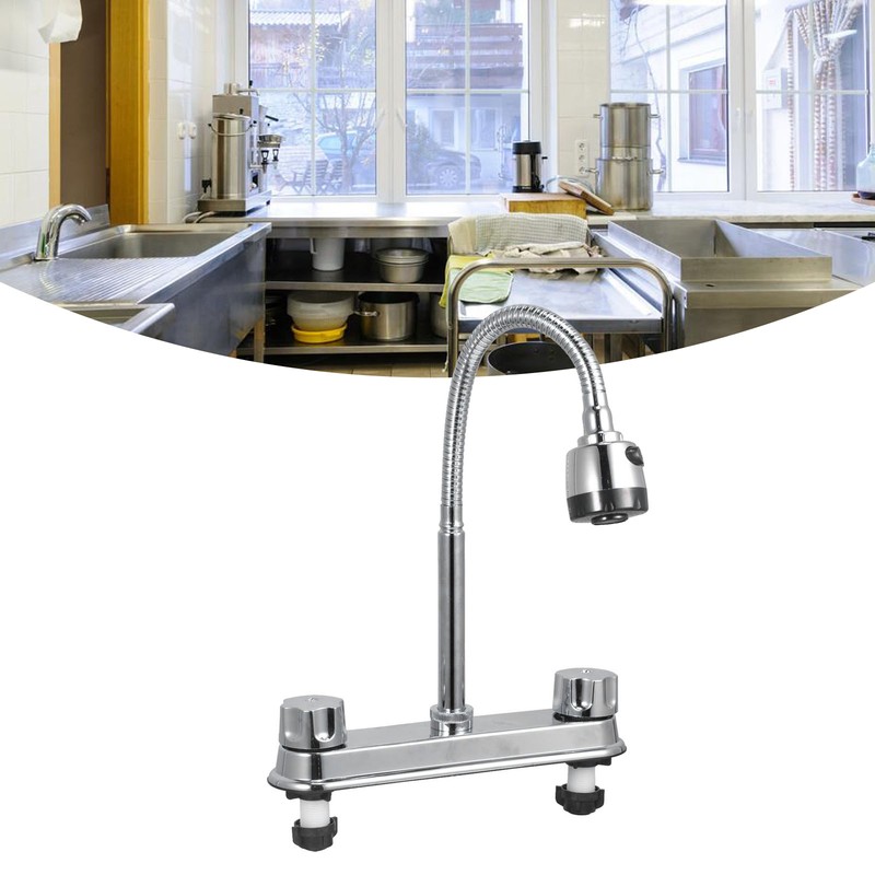 Kitchen Sink Faucet Professional Modern Simple Style Cold Hot Dual