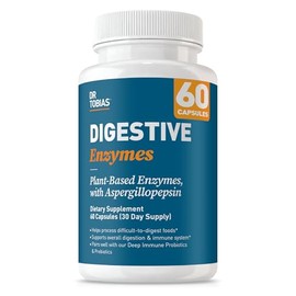 Dr. Tobias Super Digestive Enzymes, Plant-Based, Non-GMO by Dr. Tobias