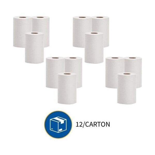 Unbranded White 7.88" x 350 FT 12 Roll Bathroom Paper