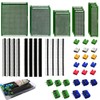 RUNCCI-YUN 48 Pieces PCB Board Kits Hole Grid Board Kit