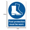 Foot Protection Must Be Worn Sign – A4 Mandatory PPE