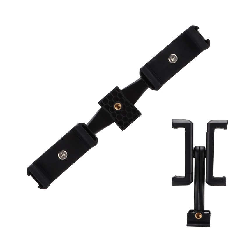 Cell Phone Double Clip Stand Mount Adjustable Tablet Hands Free