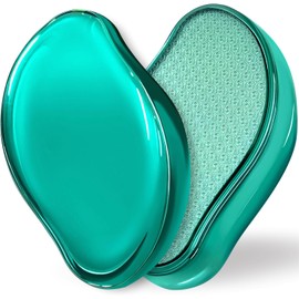 𝐆𝐀𝐁𝐎𝐗 Lima de Cristal Profesional para Pies Quita Callos Pieles Muertas Exfoliante de Pies en la Ducha Rascador de Talones Herramienta de Pedicura para Hombres Mujeres Pies SPA, Verde Cristal