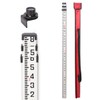 Mountlaser Aluminum Grade Rod 9Foot-10th, 3 Sections Dual Sided Telescoping