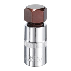 QUARKZMAN 3/4 Inch Hex Bit Socket 1/2 Inch Drive SAE S2 Steel Square Drive Socket Extension Ratchet Wrench Accessories for Converting Screwdriver with Wrench