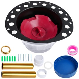 ZACCAS Freestanding Tub Drain Rough-in Kit, [Built to Last][Easy Installation] Bathtub Drain Kit with PVC Plastic Adapter and Brass Tail Pipes, for Freestanding, Floor Mounted, Copper Bathtub
