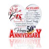 50th Wedding Anniversary Acrylic 50th Wedding Anniversary Decoration for Wife