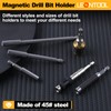LEONTOOL 6PCS Magnetic Bit Holder 1/4" Hex Shank Magnetic Drill