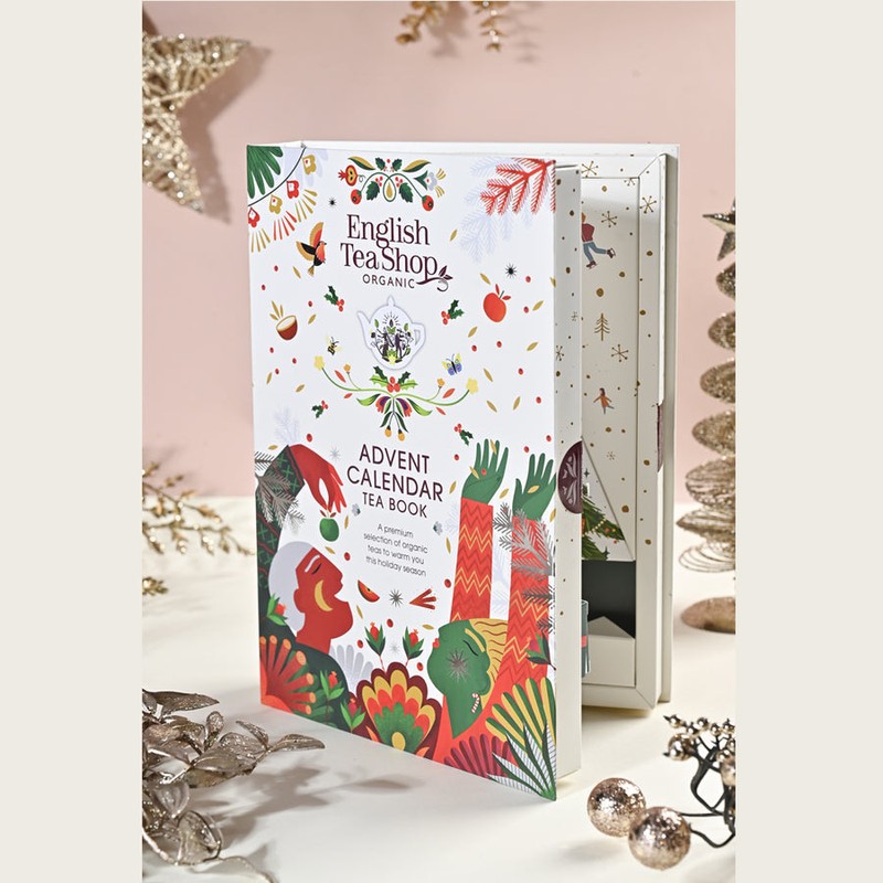 English Tea Shop Christmas Advent Calendar Tea Book- 25 Pyramid