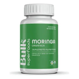 Suplemento Moringa Orgánico 60 Cápsulas De 500 Mg Bulk Superfoods 100% Natural Sin Gluten Apto Dieta Keto | Suplemento Alimenticio A Base De Moringa Orgánico En Cápsulas