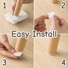 Rubber Cutting Board Feet Non Slip, 16 Pack Self Adhesive