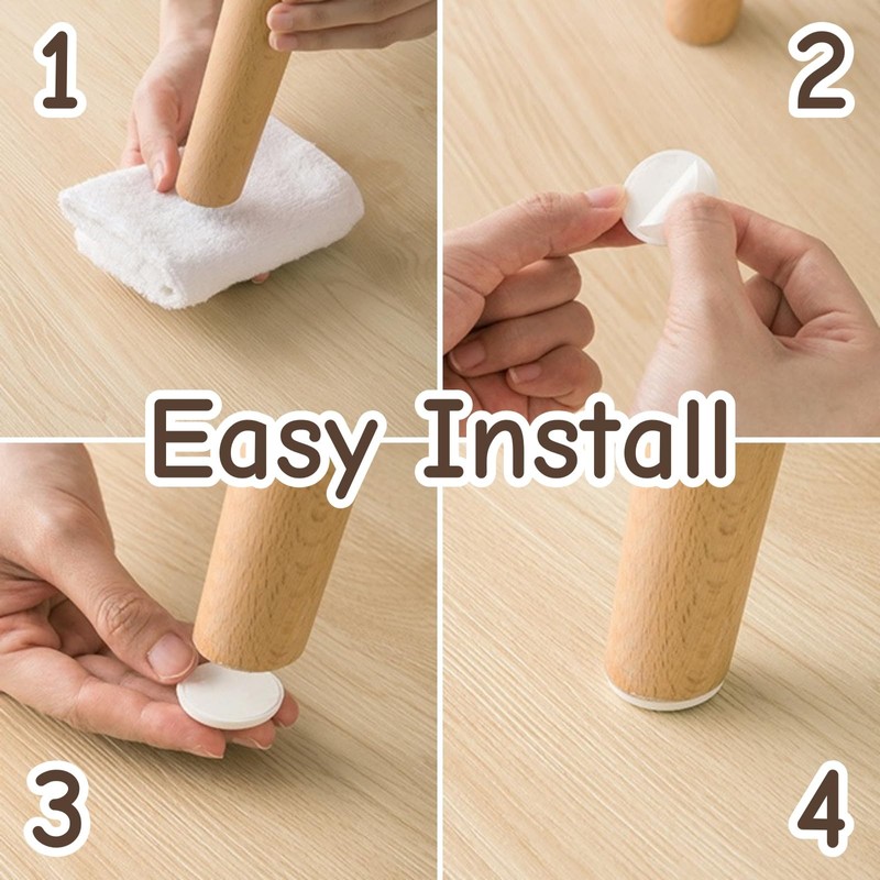 Rubber Cutting Board Feet Non Slip, 16 Pack Self Adhesive
