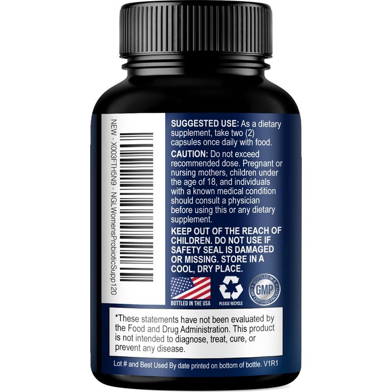 Probiotics for Women, 50 Billion CFU Womens Probiotic Daily Digestive,