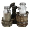 Ebros Gift Old Fashioned Water Pump With Horseshoes By Barrels
