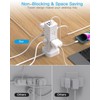 Power Board Surge Protected, Tower Power Strip with 12 AC