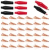 36 PCS Copper Alligator Clips with Soft Insulated Cover,27mm Small