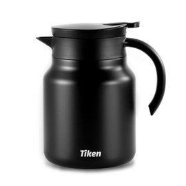 Tiken 1.5 L Thermos Flask Double Wall Stainless Steel Insulated Coffee Pot with Quick Tip Closure