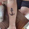 SanerLian Anchor Ship Temporary Tattoo Sticker Waterproof Fake Tatoo Men