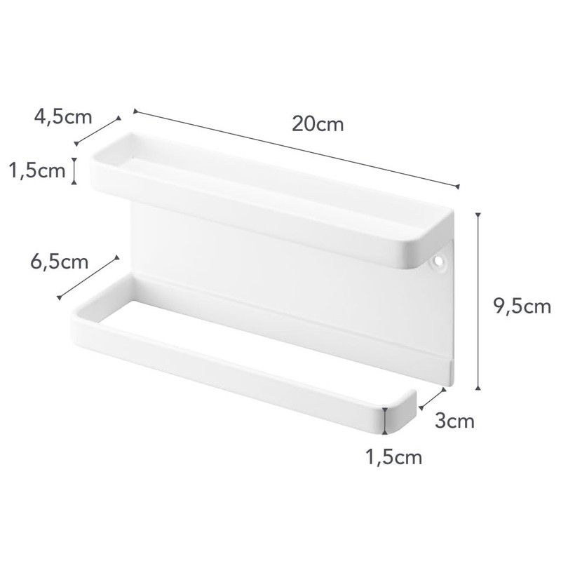 Yamazaki 6693 SMART White Steel Umbrella Holder Wall Mounted Minimalist
