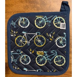 NOW DESIGNS DANICA POT HOLDER 'SWEET RIDE' 505899 BICYCLES BIKES CYCLISTS NEW