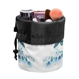 chaqlin Drawstring Cosmetic Bag for Women Girls Portable Cosmetic Bag with Drawstring, Sea turtle, Toiletry bag