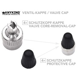 4 Car Valve Key Metal Caps + 2 Schrader Valves Valve Extractor Tyre Valve Remover Valve Screwdriver Car Valves Tool for Car Motorcycle Scooter Truck Moped Moped Bicycle