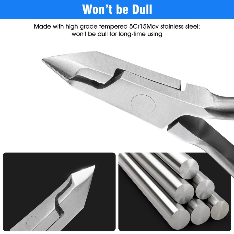 Cuticle Scissors, Professional Cuticle Scissors Made of Stainless Steel, Fine