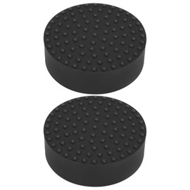 Be In Your Mind 2PCS Rubber Jack Pad Diameter 48mm Thickness 14mm Suitable for 50mm Jack Saddles Suitable for Most 2 Ton Jacks Rubber Lift Pad Black