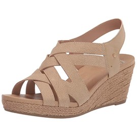 Dr. Scholl's Shoes Women's Everlasting Espadrille Platform Wedge Sandal,Cuban Sand Smooth,9.5
