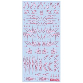 haikyu-pa-tu Red toraibaruro-tasu/Medium Set of 1 Plastic Model Decal Tri – L – M – Red