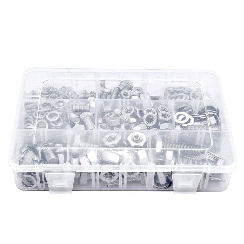 PGMJ 340 Pcs Hex Screw and Nut Set - M6/M8/M10