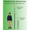 Adjustable Tarp Poles 2 Pack,Heavy Duty Aluminum Alloy Camping Tarp