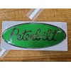 Peterbilt green/chrome replacement Peterbilt decal emblem genuine oem size and