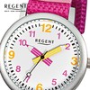 Regent URF730 Children's Watch Elegant Analogue Fabric Strap Pink Quartz