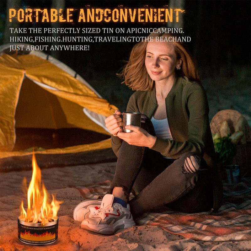 MR MIRYE Portable Fire Pit, 3-5 Hours of Burn Time