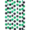 WEVEN Green and Black Paper Garland Circle Dot Party Banner