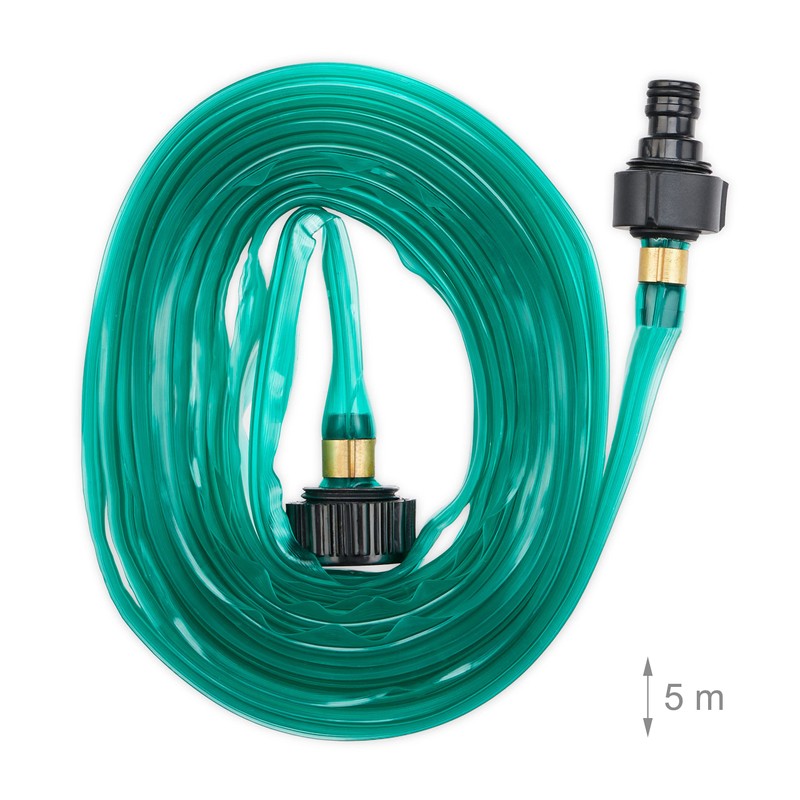 Relaxdays Irrigation Hose 5m Length Uniform Bed Irrigation Flat Ready