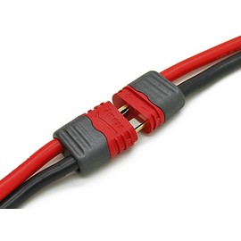 [EMY] T型 2P コネクタ ハンダ部分にチューブ保護不要 (オス メス 10ペア) 24k 金メッキ