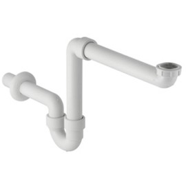 Geberit Space-saving siphon 11/2 "x 40 mm 151.107.11.1,Weiß